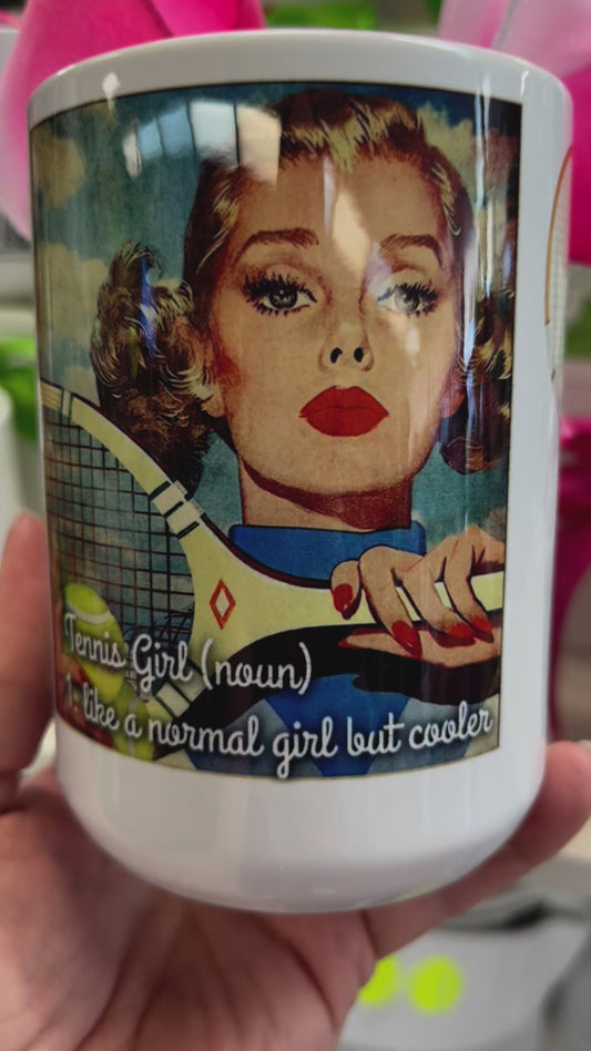 Tennis & Pickleball Themed Ceramic Mug