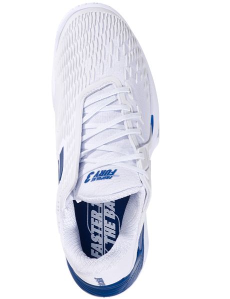 Babolat Men's Propulse Fury 3 AC White/Dark Blue Tennis Shoe