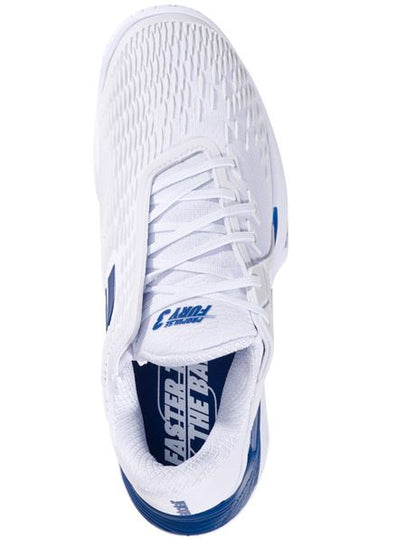 Babolat Men's Propulse Fury 3 AC White/Dark Blue Tennis Shoe