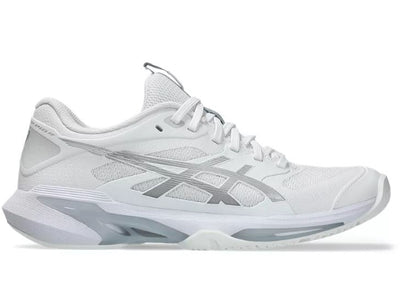 Asics Women’s Solution Speed FF 4 White/ Pure Silver Tennis Shoe