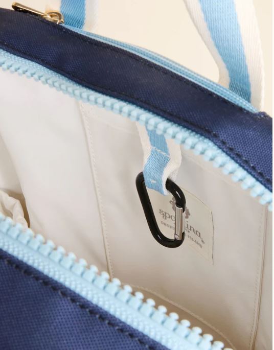 Spartina 449 Armada Tennis Backpack Navy Blue Stripe
