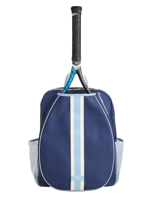 Spartina 449 Armada Tennis Backpack Navy Blue Stripe