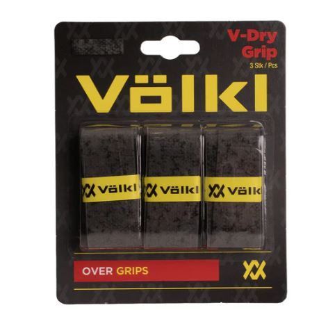 Volkl V-Dry 3 Pack Charcoal Overgrip